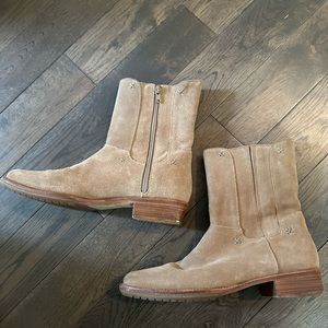 Cole Haan camel suede boots